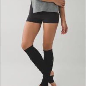 Lululemon black leg warmers never worn